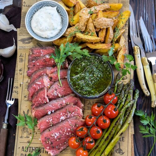 Gegrilltes Tomahawk Steak von Château Boeuf