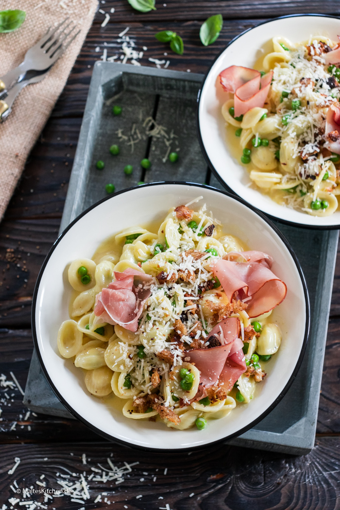 Orecchiette mit Carbonara Sauce