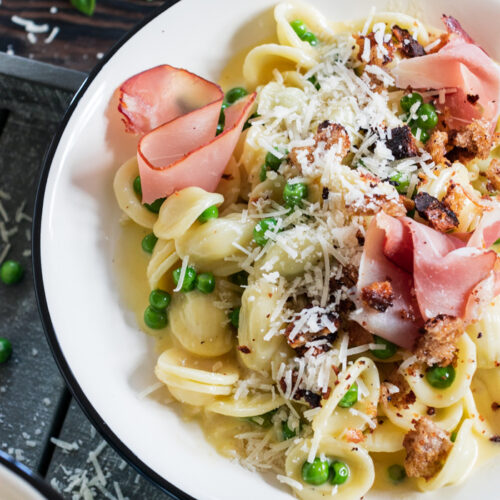 Carbonara mit Schinken