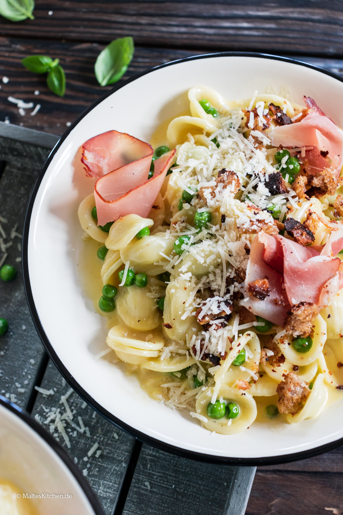 Carbonara mit Schinken