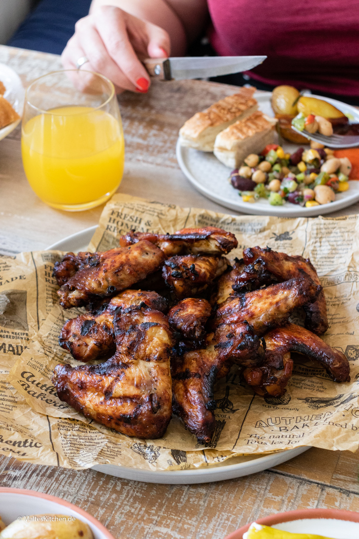 Gegrillte Chicken Wings