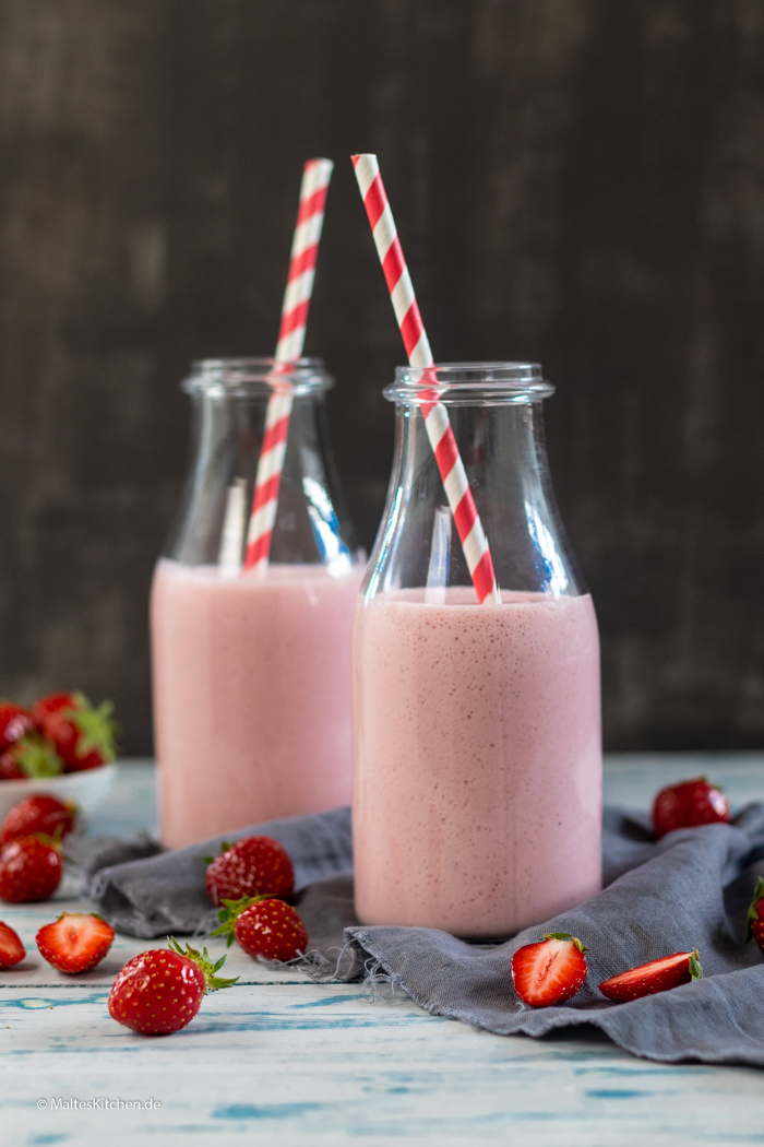 Erdbeer-Buttermilch-Smoothie