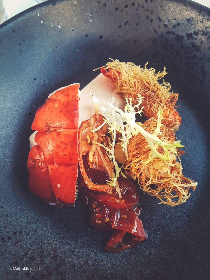 Languste mit Honigtomaten-Marmelade