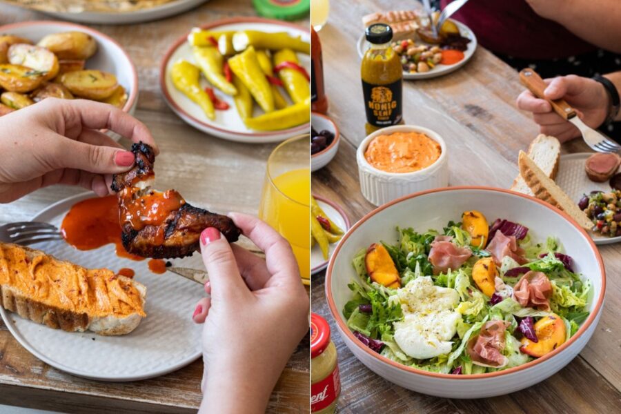 Chicken Wings und Schweinefilet