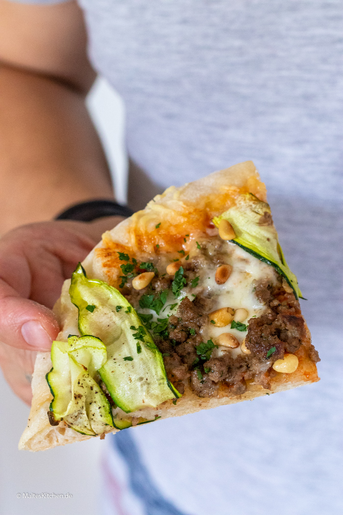 Super leckere Pizza mit Hackfleisch