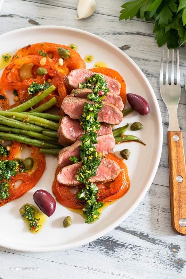 Saftiger Lammrücken mit Gremolata