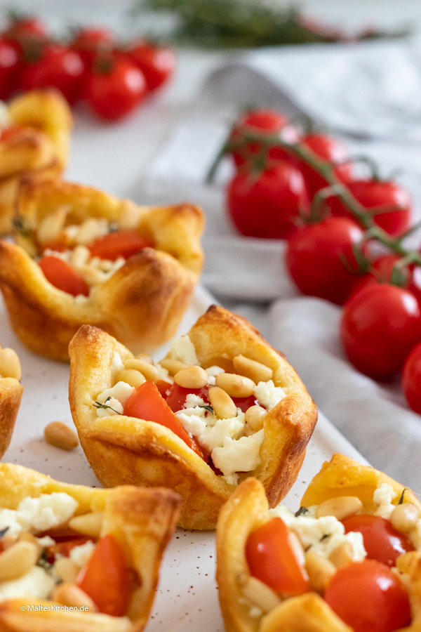 Knusprige gefüllte Törtchen zum Frühstück