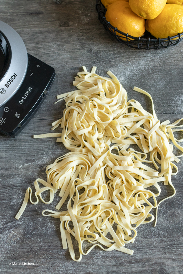 Frisch gemachte Tagliatelle