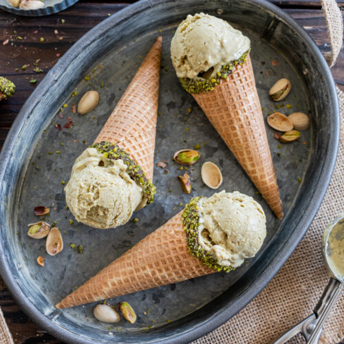Rezept für selbstgemachtes Pistazieneis