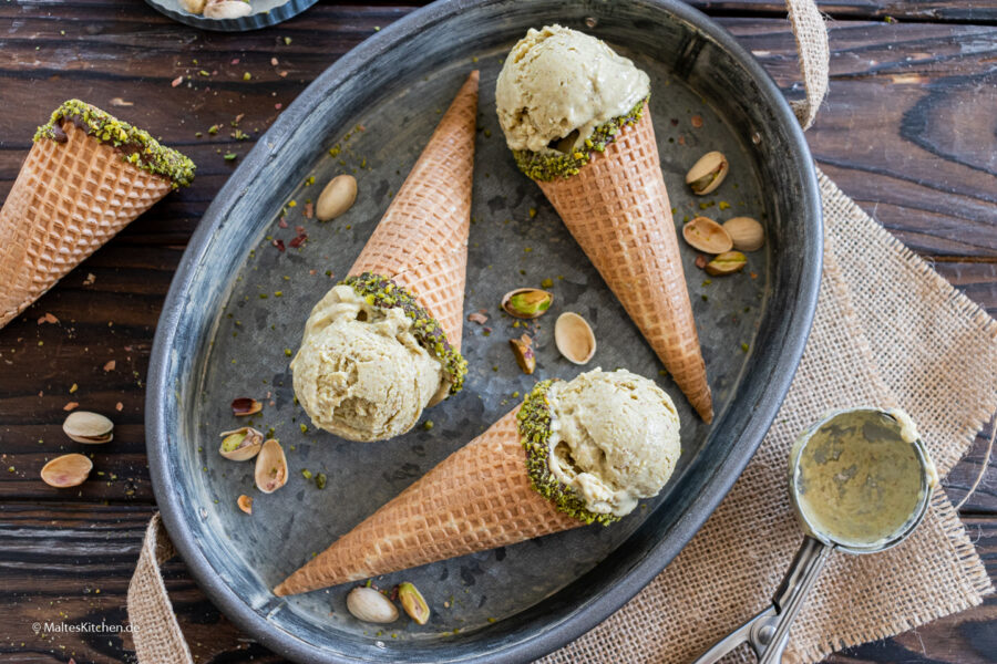 Rezept für selbstgemachtes Pistazieneis