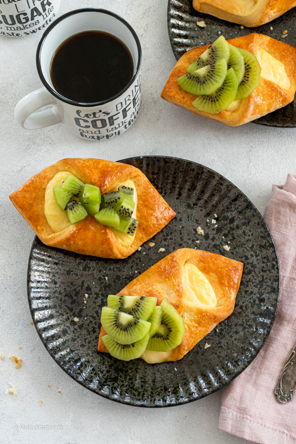 Selbstgemachte Puddingteilchen