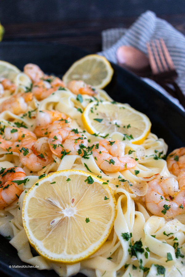 Tagliatelle in Zitronensauce