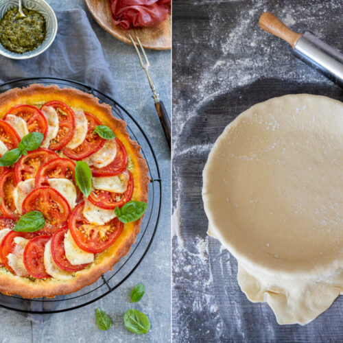 Rezept für eine sommerliche Tomatentarte