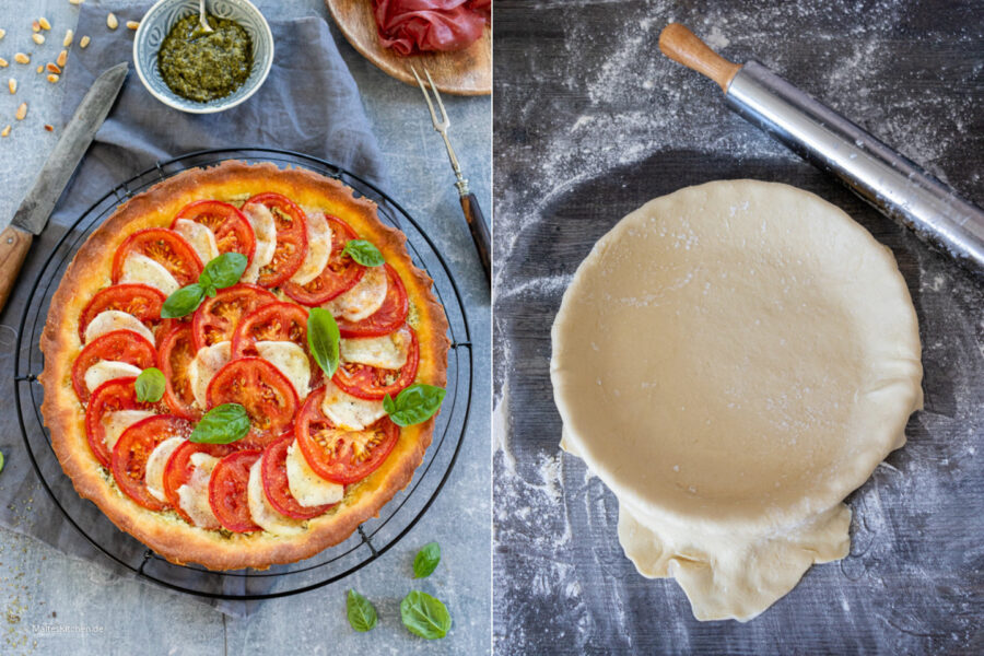 Rezept für eine sommerliche Tomatentarte