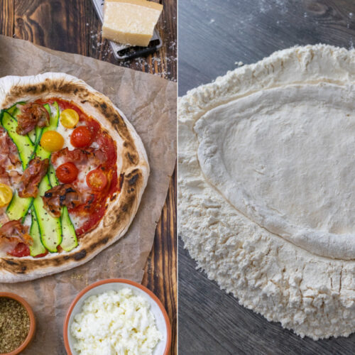 Selbstgemachte Pizza Neapolitana