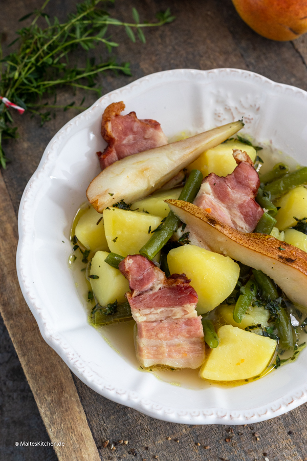 Birnen-Bohnen-Speck Eintopf