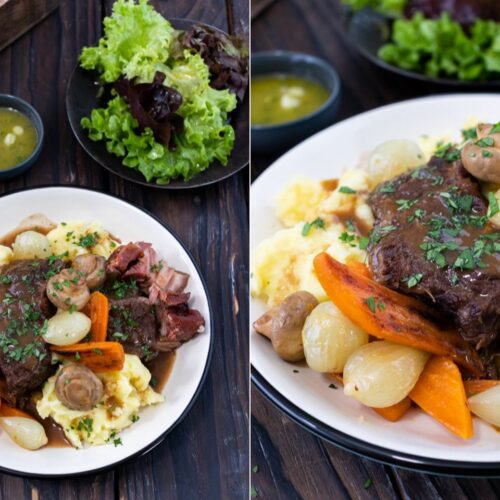 Butterzartes Bœuf Bourguignon