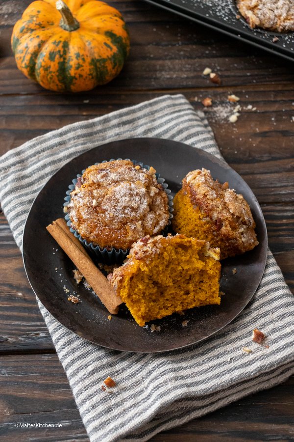 Saftig und lecker! Kürbis-Pekannuss-Muffins