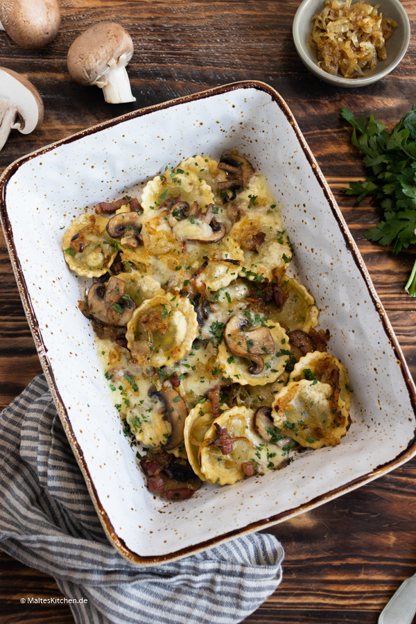 Super lecker und schnell - der Dinkel-Pasta Auflauf
