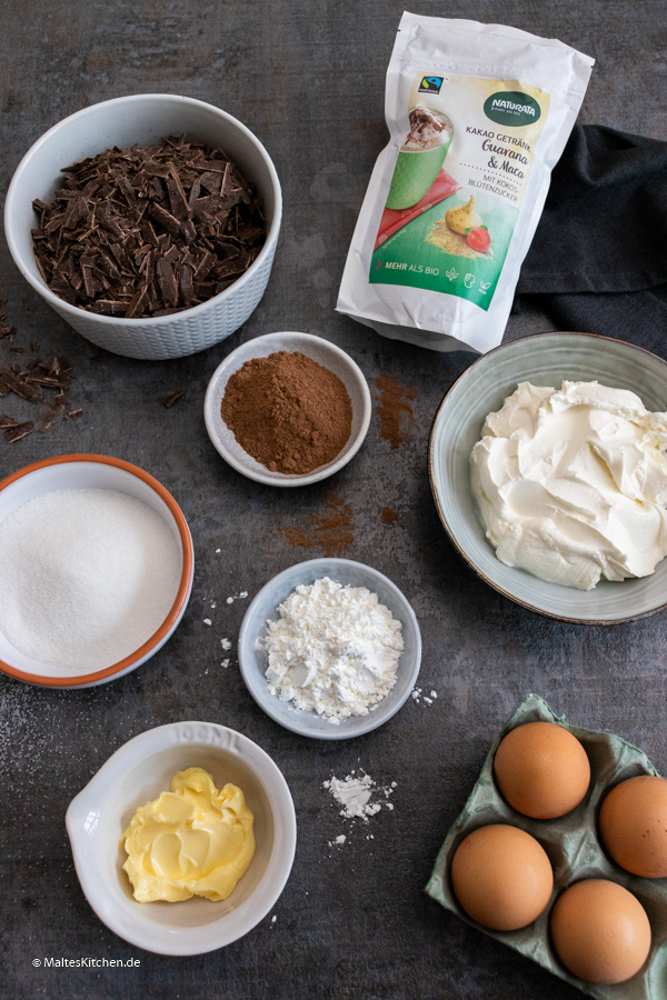 Zutaten für den Brownie