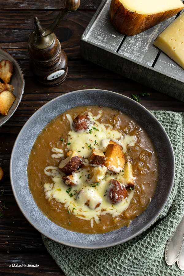 Deftige Zwiebel-Bier-Suppe