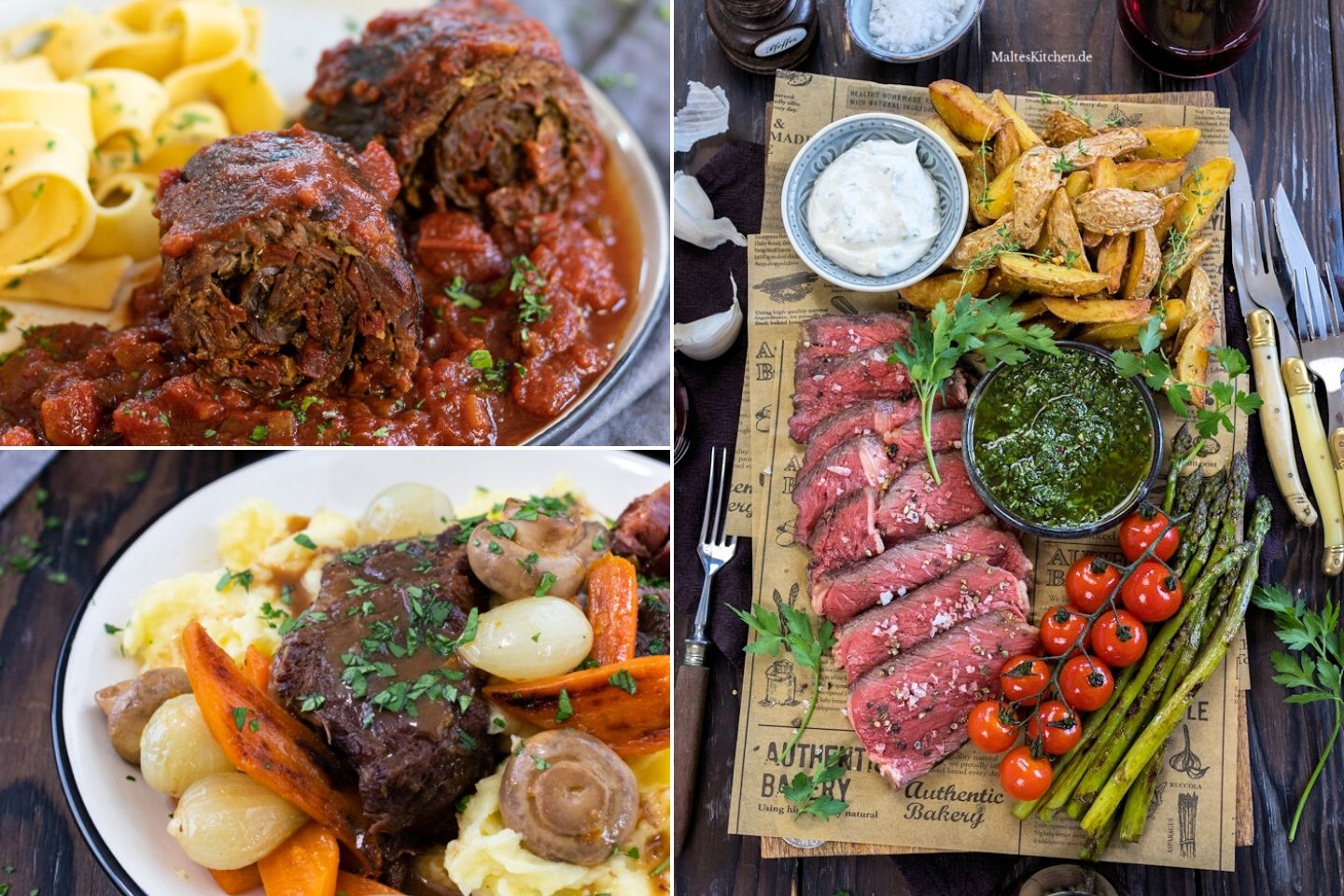 Leckere Fleischgerichte mit dem Fleisch von Chateau Boeuf