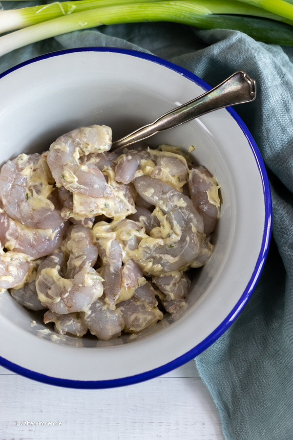 Garnelen in Knoblauchbutter