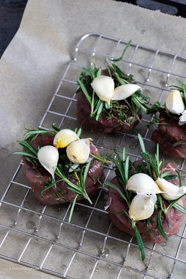 Rinderfilet im Ofen garen