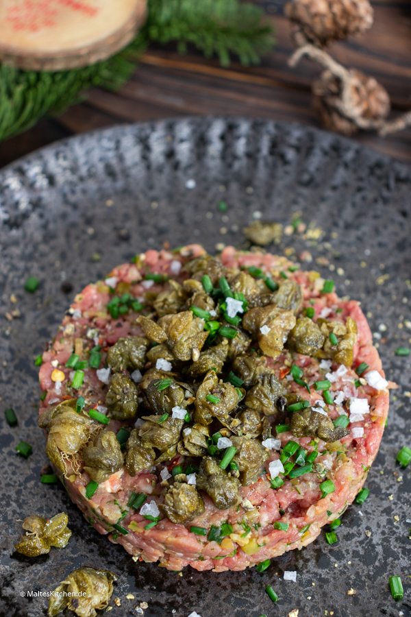 Rinderfilet-Tatar - Vorspeise für Weihnachten