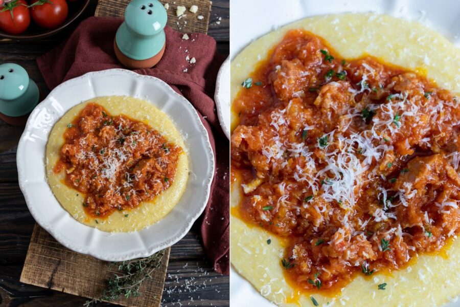 Rezept Salsiccia Ragout mit Polenta