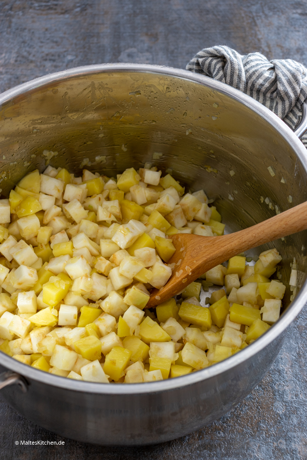 Sellerie und Kartoffeln