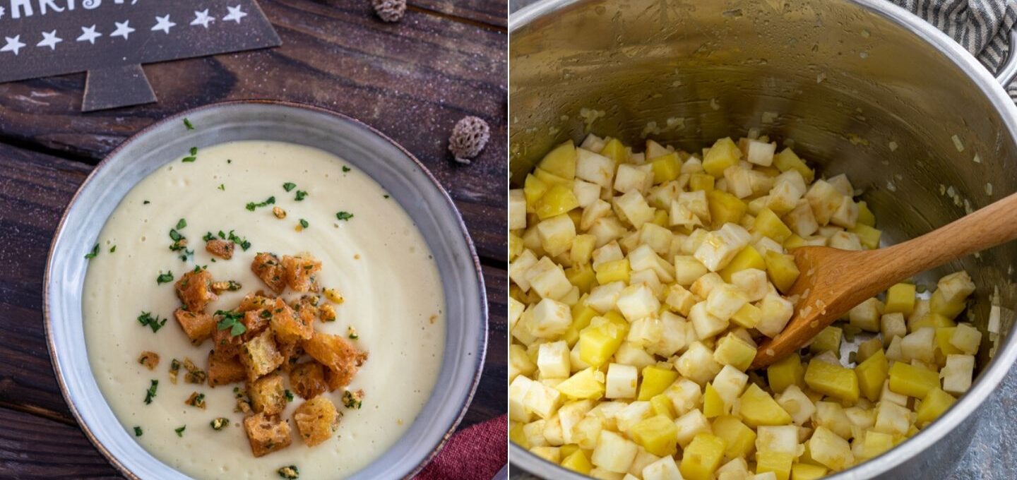 Rezept für eine Sellerie-Kartoffel-Suppe