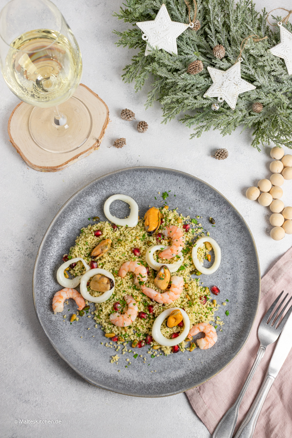 Taboule mit Frutti di Mare
