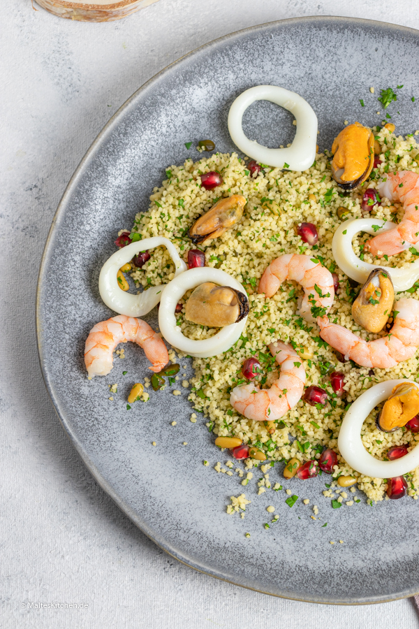 Taboulé mit Granatapfel und Frutti di Mare von COSTA