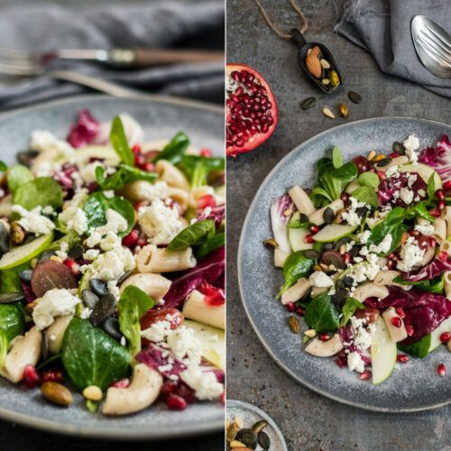 Rezept für einen winterlichen Nudelsalat