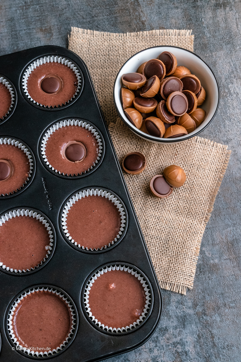 Schoko-Muffins mit Toffifee