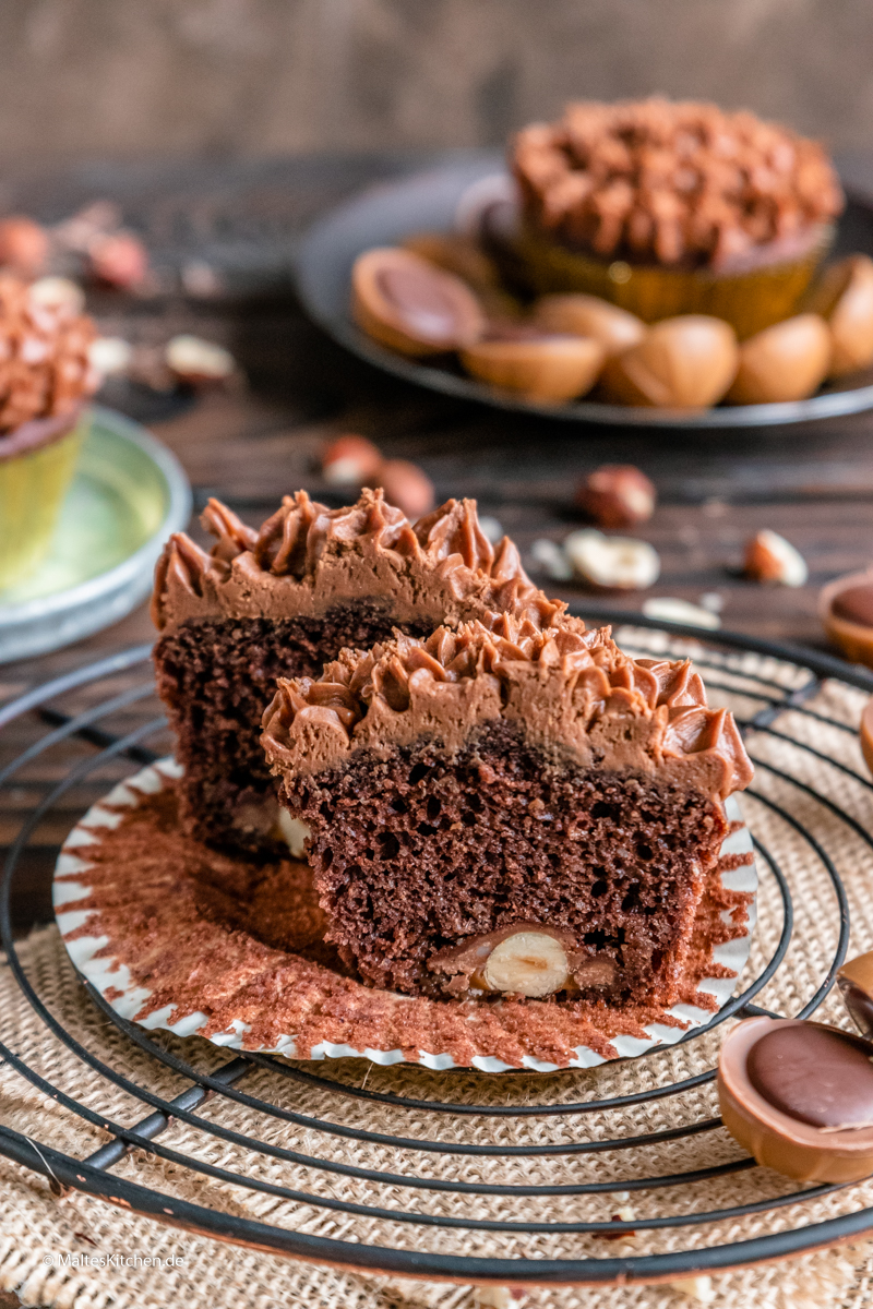Schokoladen Muffins mit Toffifee