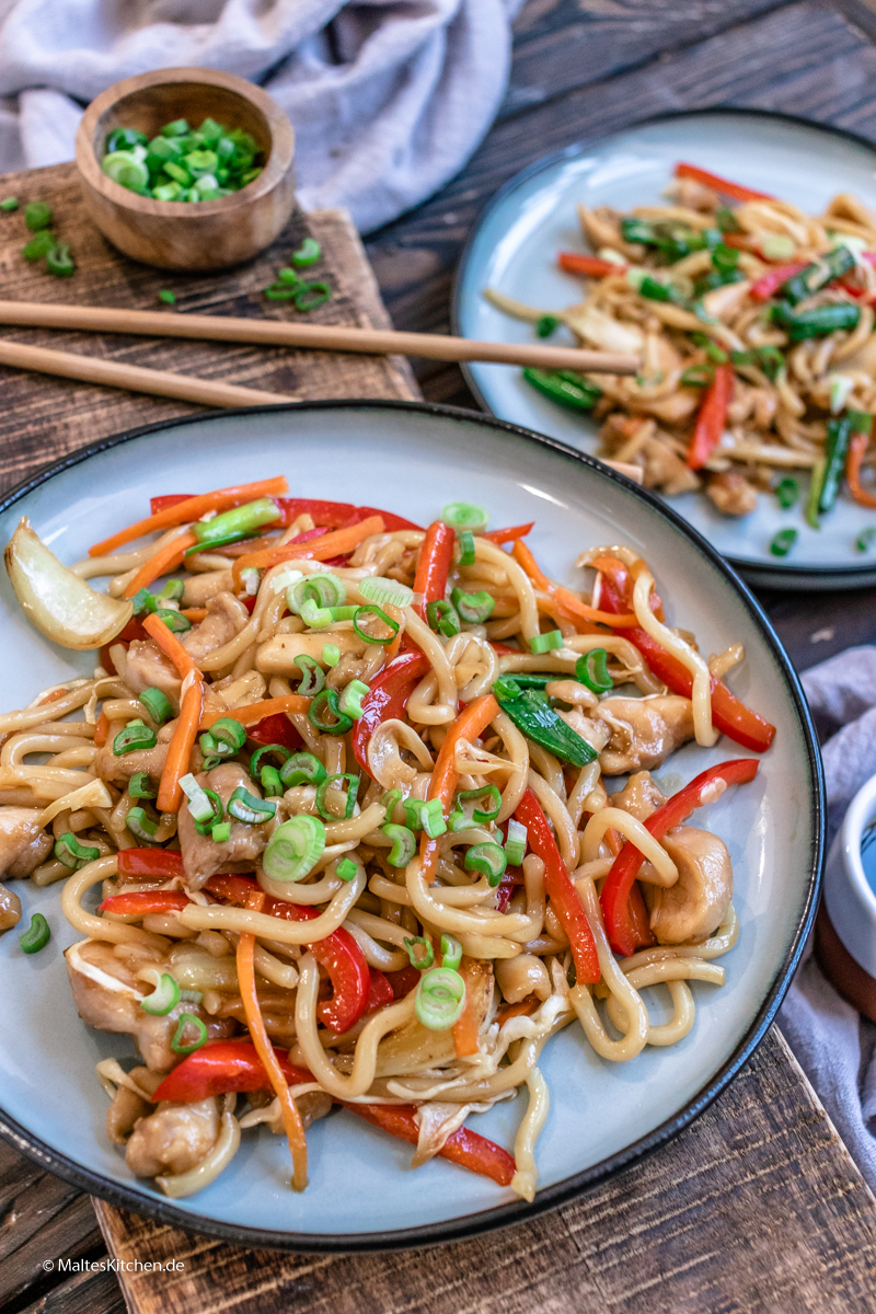 Yaki Udon Nudeln aus dem Wok