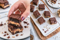 Rezept Brownie mit Schokolade und Erdnussbuttercreme