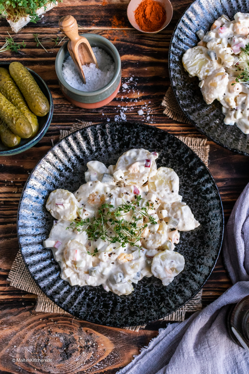 Cremiger Kartoffelsalat mit Mayo
