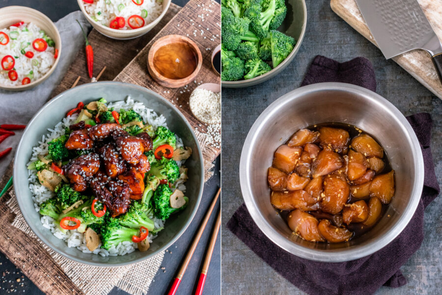 Rezept Teriyaki-Hähnchen mit knackigem Brokkoli und Reis