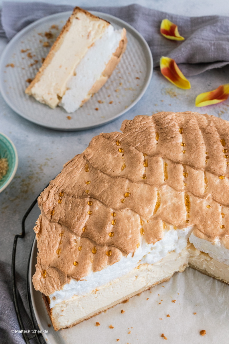 Käsekuchen mit Tröpfchen
