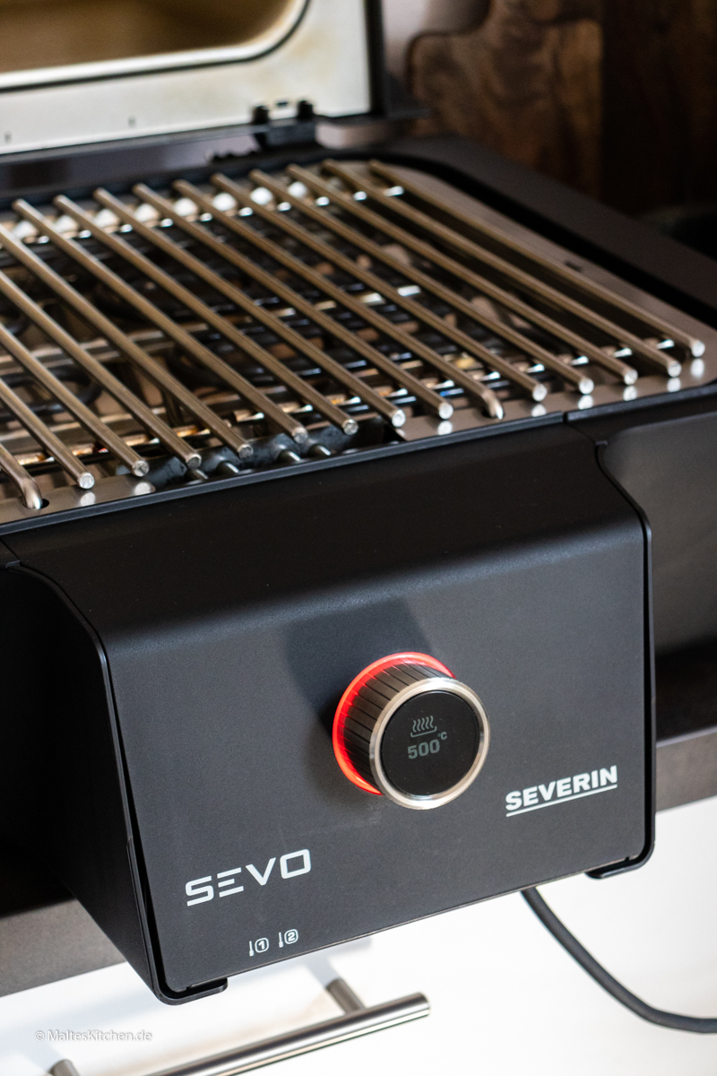 Mit 500°C grillen auf dem Elektrogrill SEVO GTS