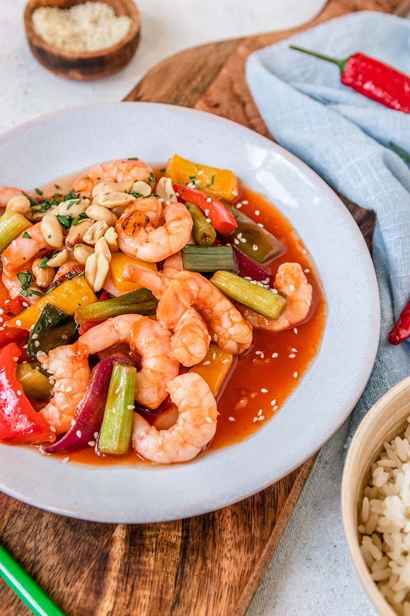 Pacific Prawns asiatisch zubereitet