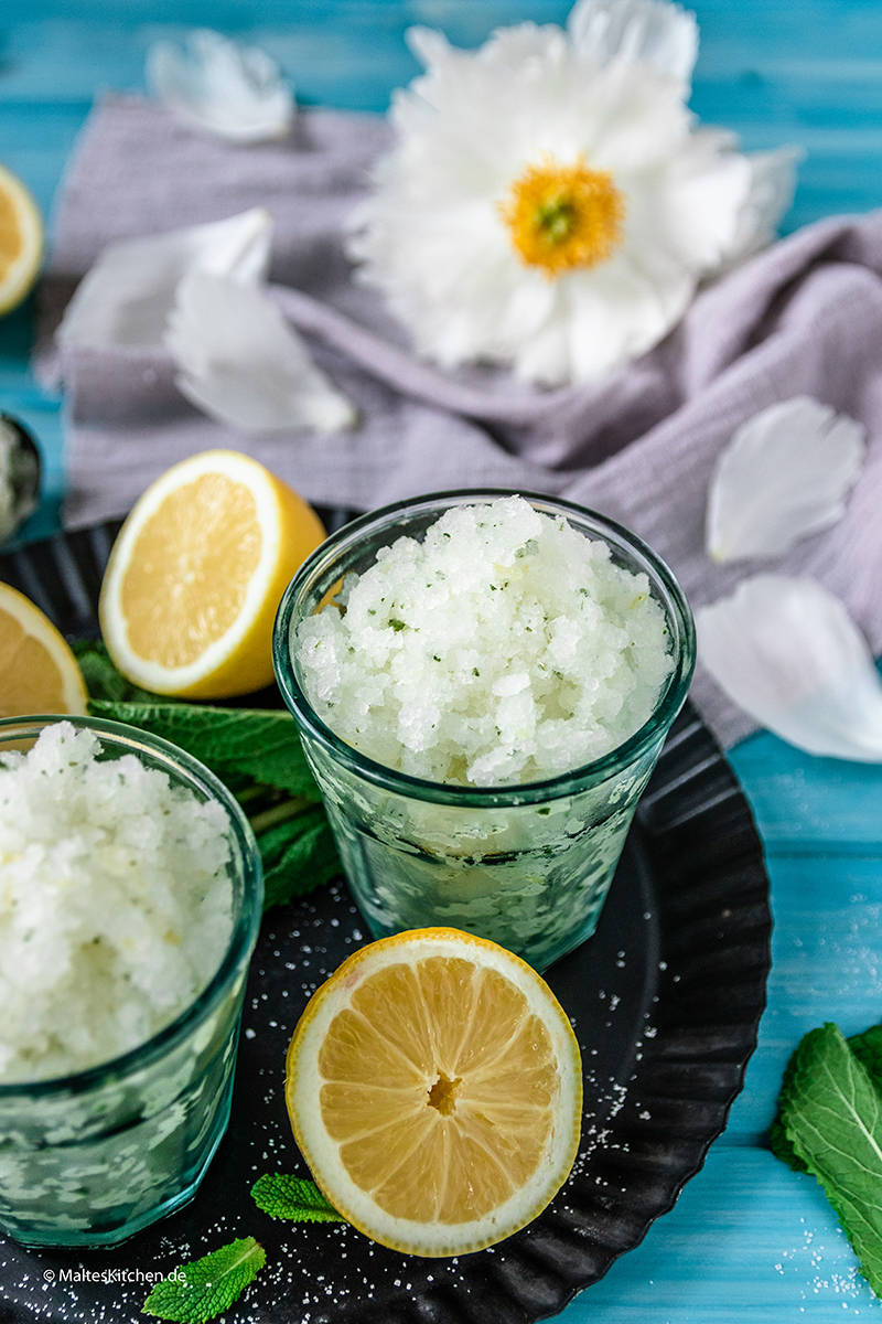 Zitronig lecker die Granita