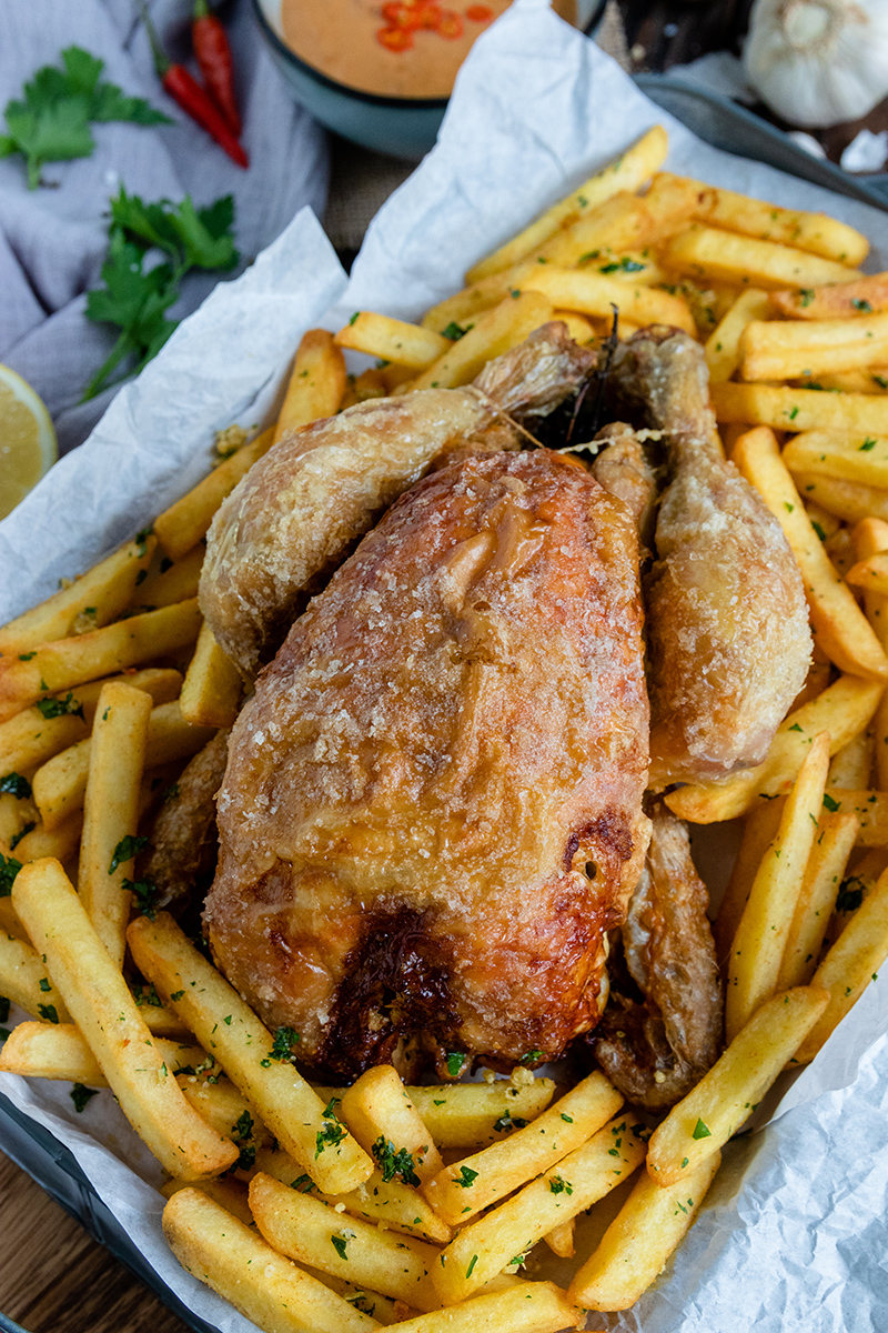 Leckeres Hähnchen aus dem Aifryer