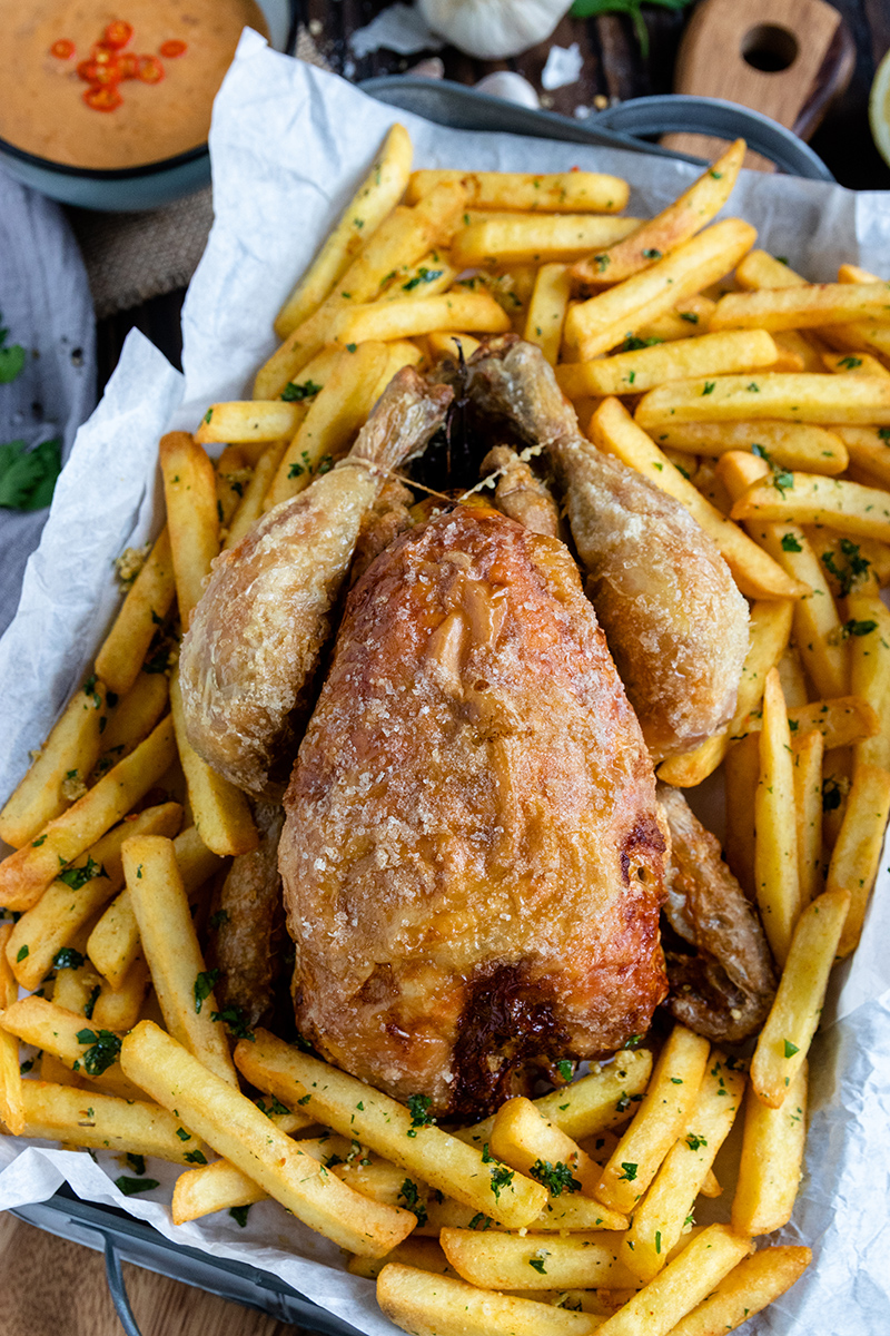 Hähnchen - saftig und knusprig aus dem Airfryer