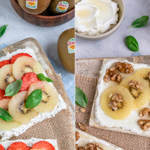 Rezept für leckere Sandwiches mit Kiwi