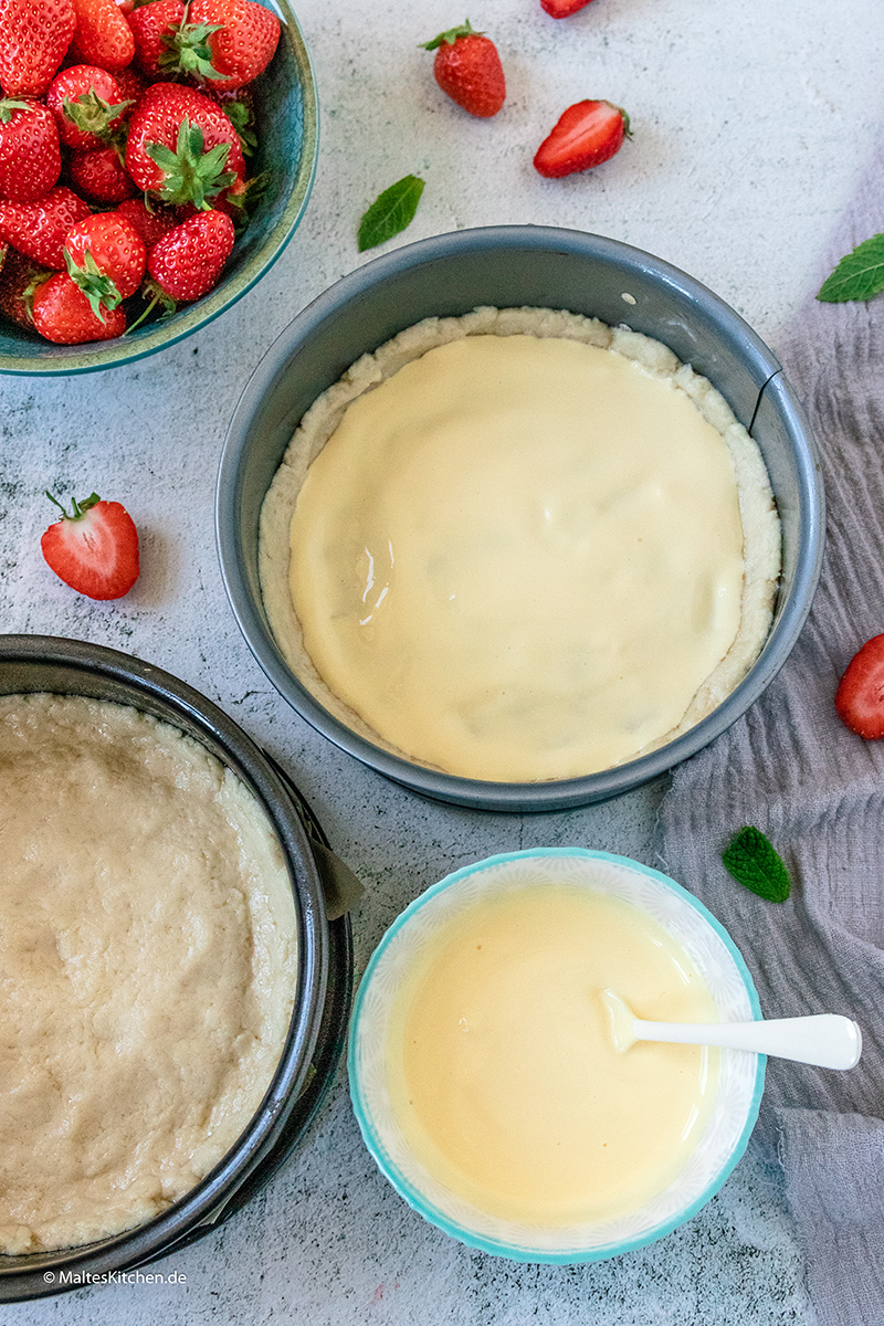 Quark-Öl-Teig mit Pudding