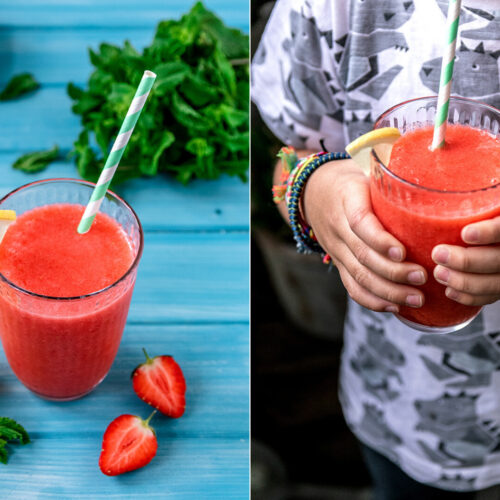 Rezept für einen Strawberry Frozen Smoothie